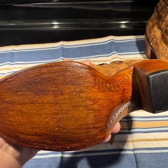 Lucchese Leather Western Ankle Boots 8.5 Fringe - Picture 6 of 8